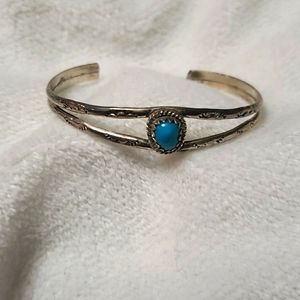 Sterling silver child's cuff bracelet